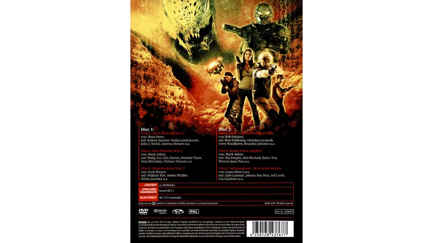Alien Predator Invasion (6 Filme auf 2 DVDs)