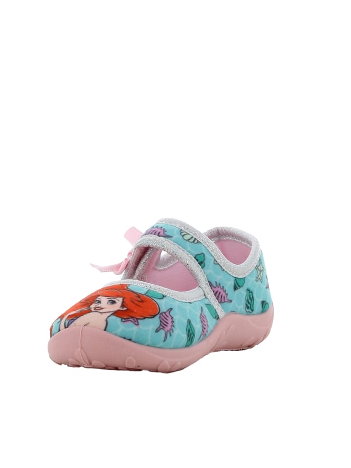 Disney Princess Hausschuhe mit The Little Mermaid Motiv, in  Blau, Ballerina design günstig kaufen