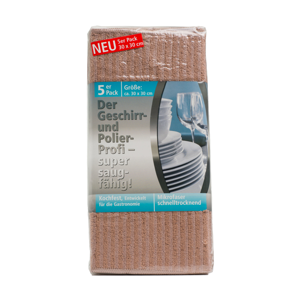 Geschirrtücher taupe 5er Pack