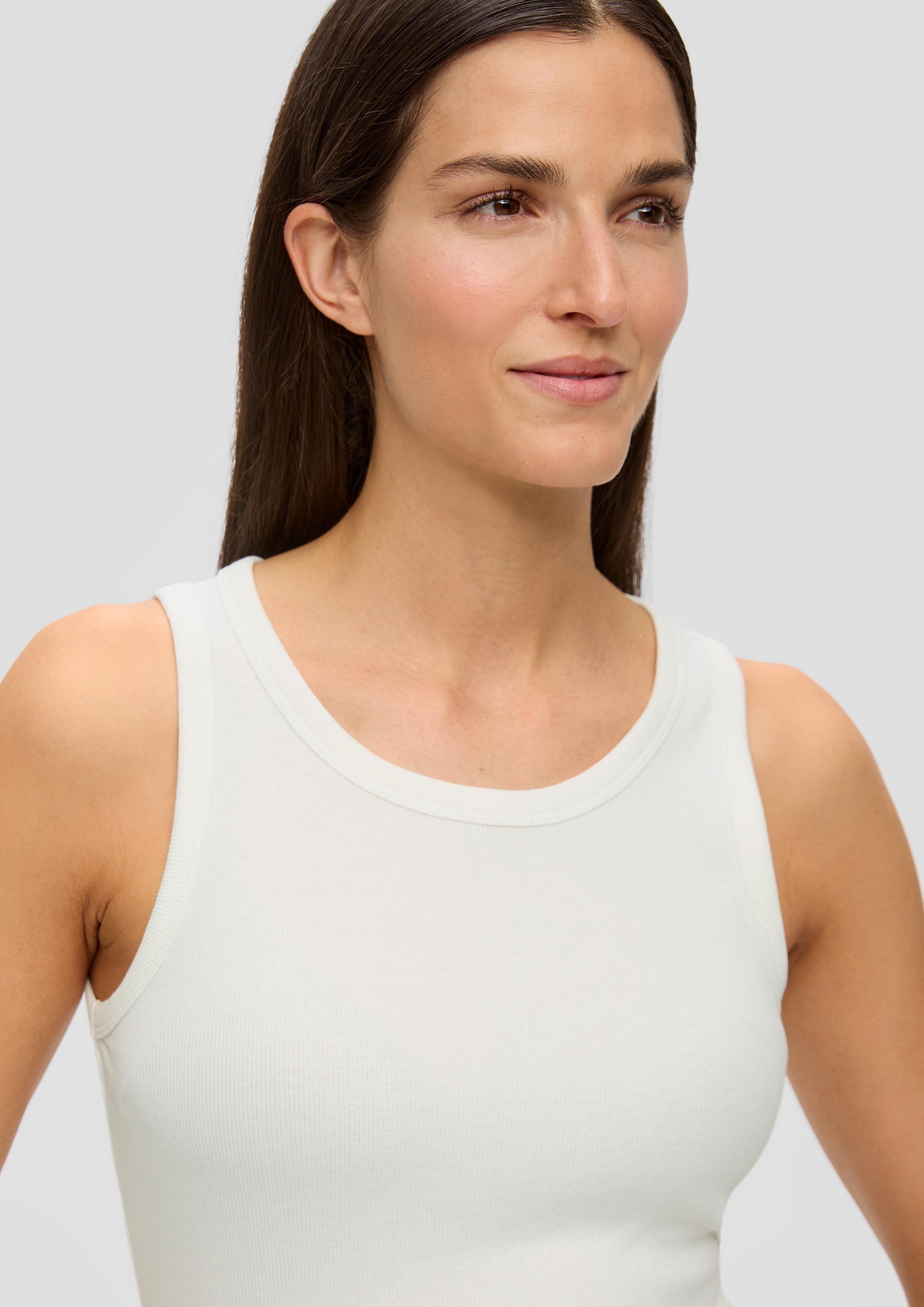 Tanktop mit Rippstruktur  2142121-0210