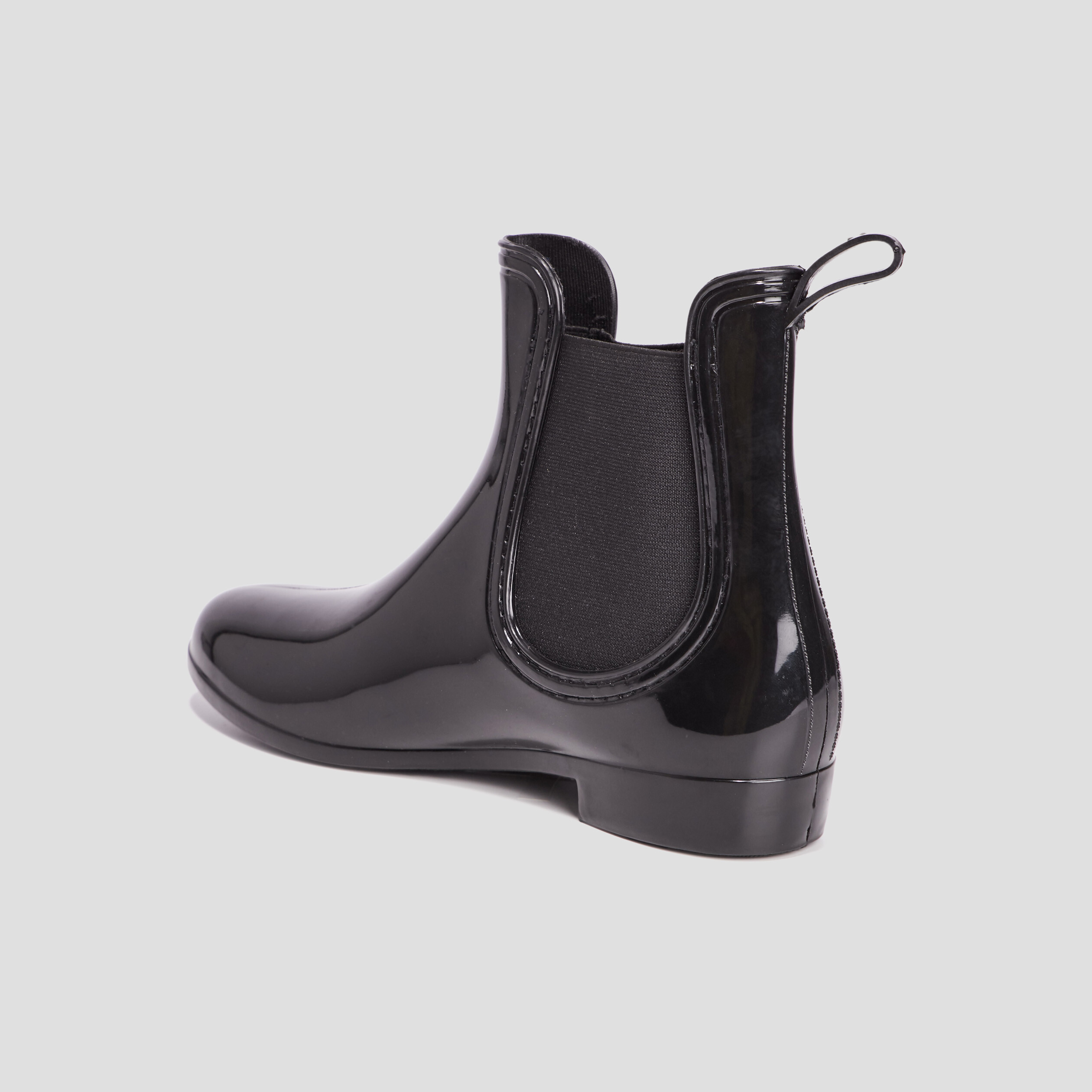 Bottines chelsea de pluie noir femme | La Halle