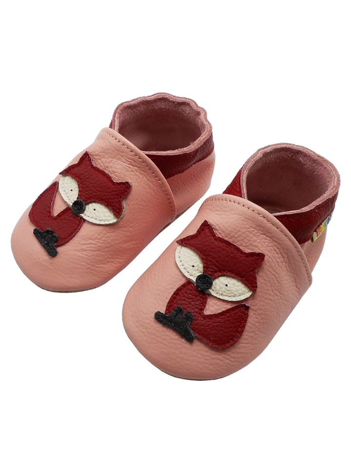 Yalion Leder-Krabbelschuhe 