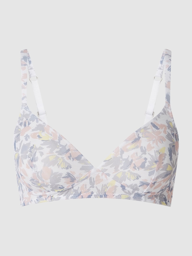 Bralette aus Mesh in weiß