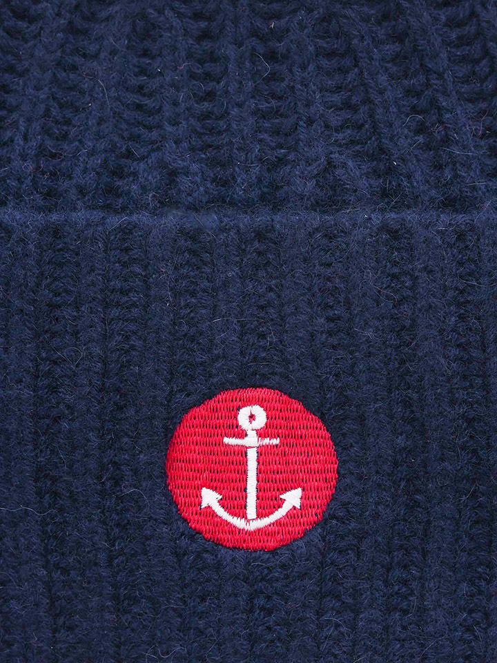 Zwillingsherz Kaschmir-Beanie in Dunkelblau günstig kaufen onesize