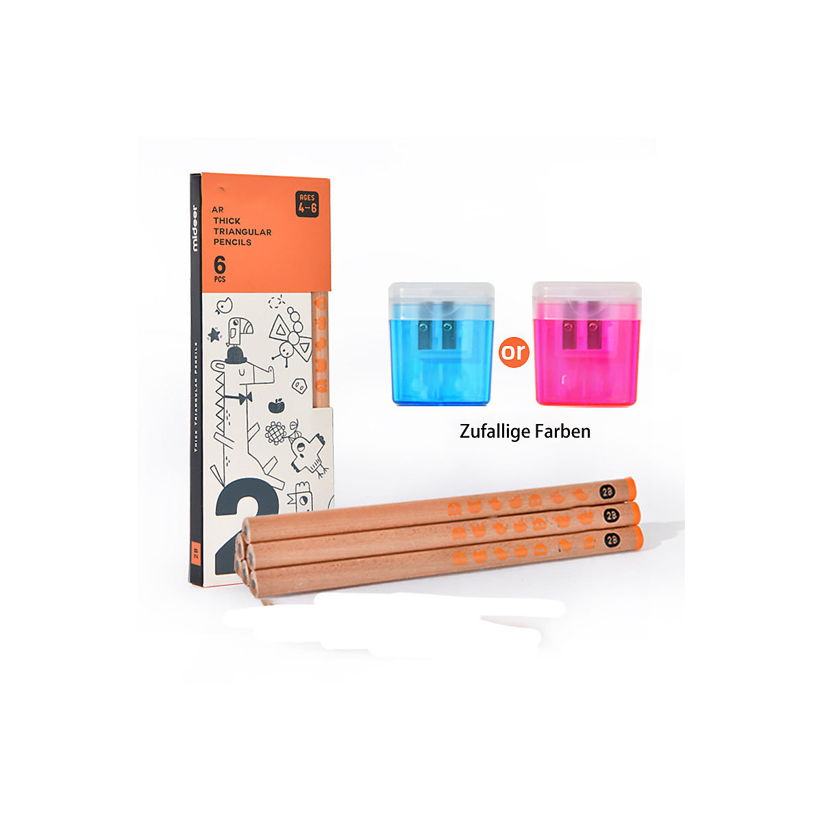 Kinderbleistifte Kinder dicken dreieckigen Bleistift Graphitstift Skizze Stift