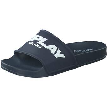 Replay Up Emboss Slide in blau