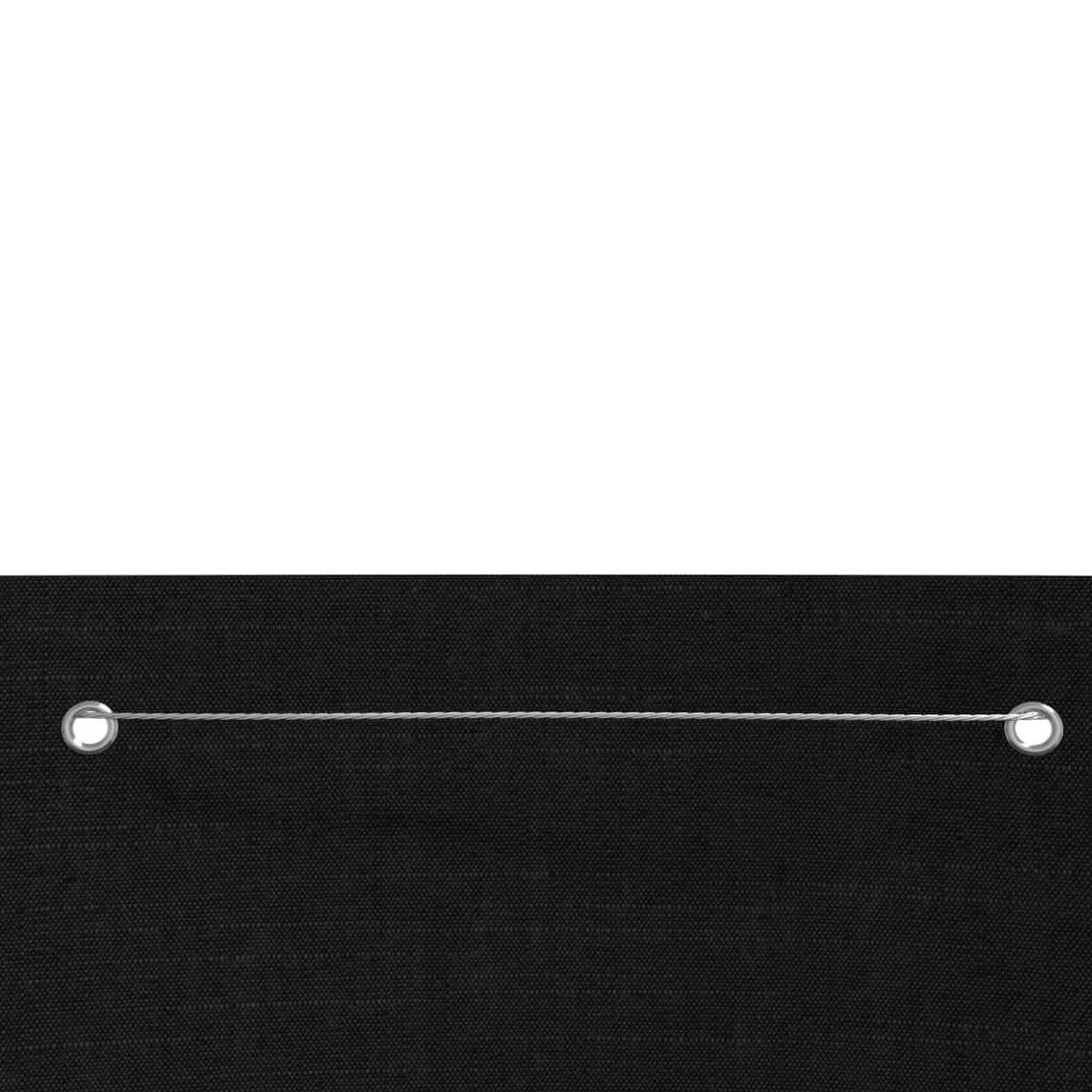 vidaXL Balkonsichtschutz Balkon-Sichtschutz Schwarz 80x240 cm Oxford-Gewebe