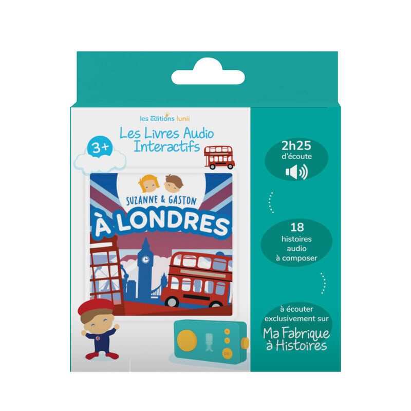 Coffret livre audio, Suzanne et Gaston à Londres Lunii