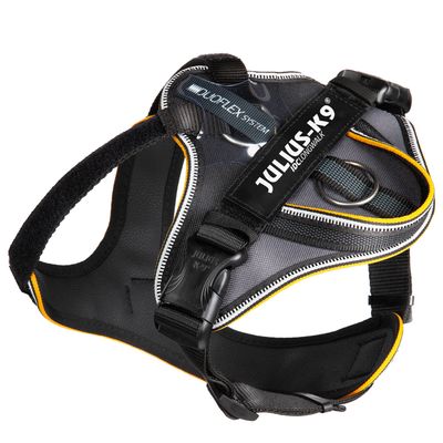 JULIUS-K9 IDC® Longwalk Geschirr - schwarz/grau