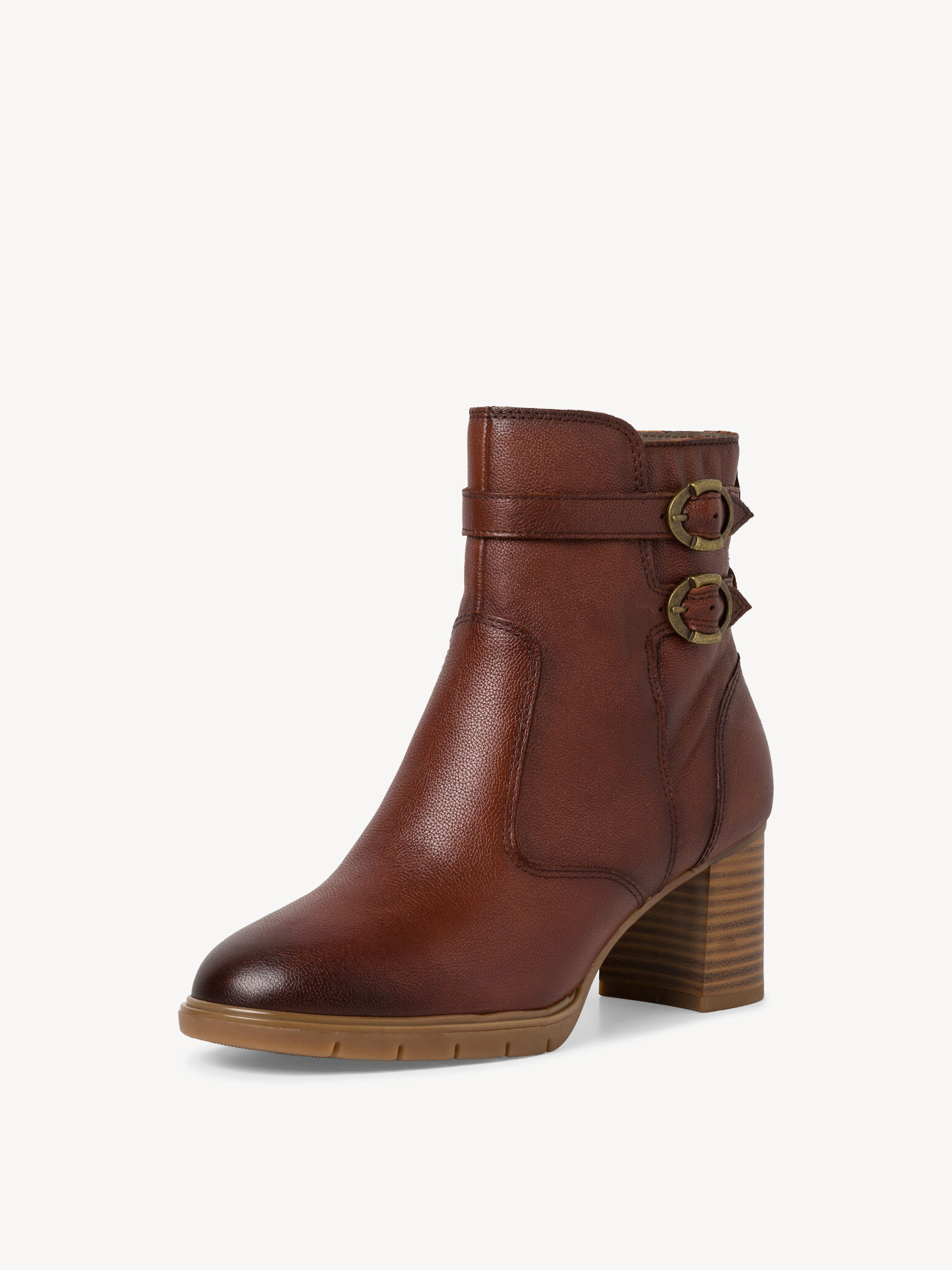 Bottine en cuir - marron