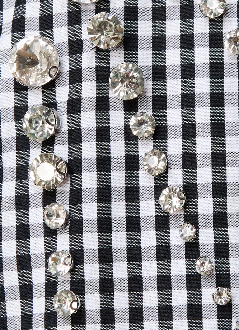 Camicetta a quadri Sandro con strass