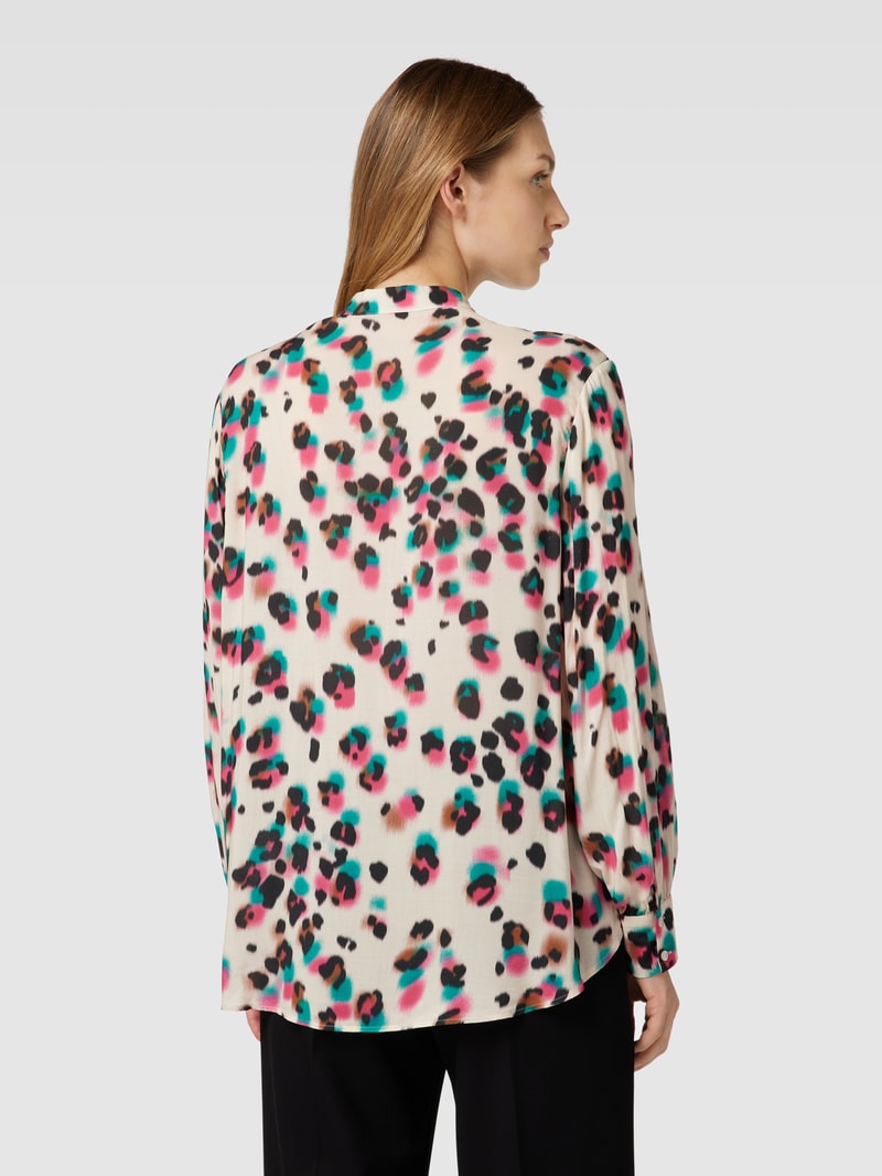 Hemdbluse mit Allover-Print in sand