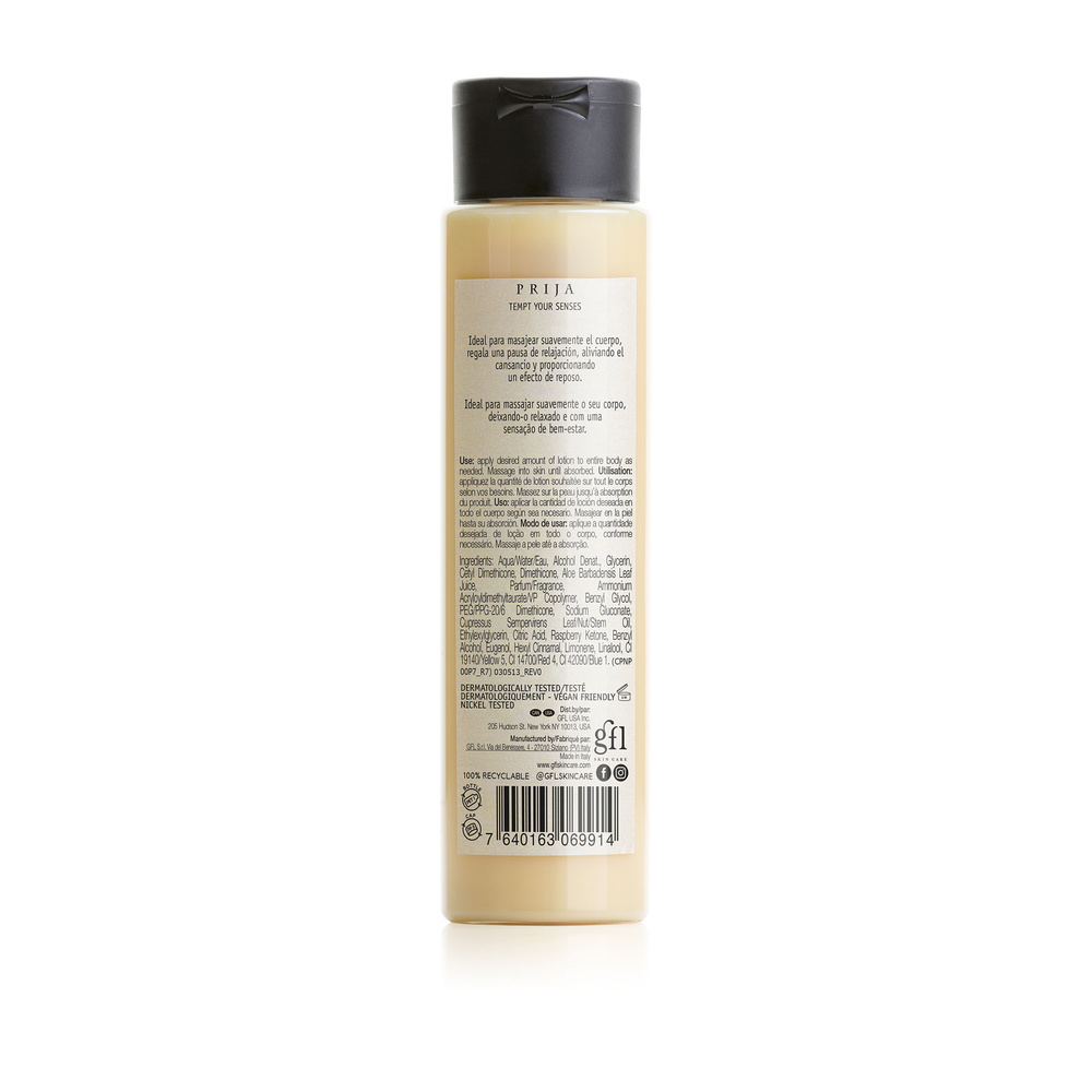 prija LOTION POUR MASSAGE RELAXANT À L'HUILE ESSENTIELLE DE CYPRÈS, FLACON 100 ML Huile