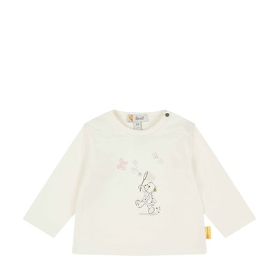 T-Shirt langarm, weiß für Mädchen