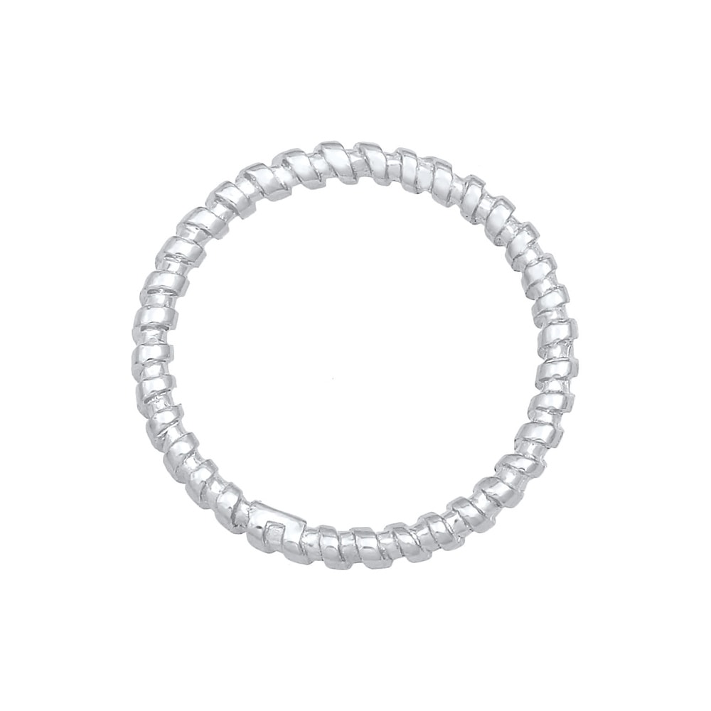 Elli Elli Bague Bague à empiler pour dames Blogueur de tendances de base torsadée en a Bague