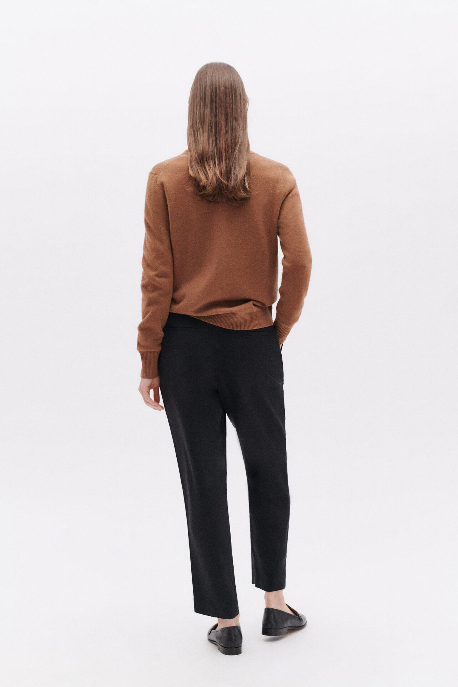 Pantalon powen noir femme