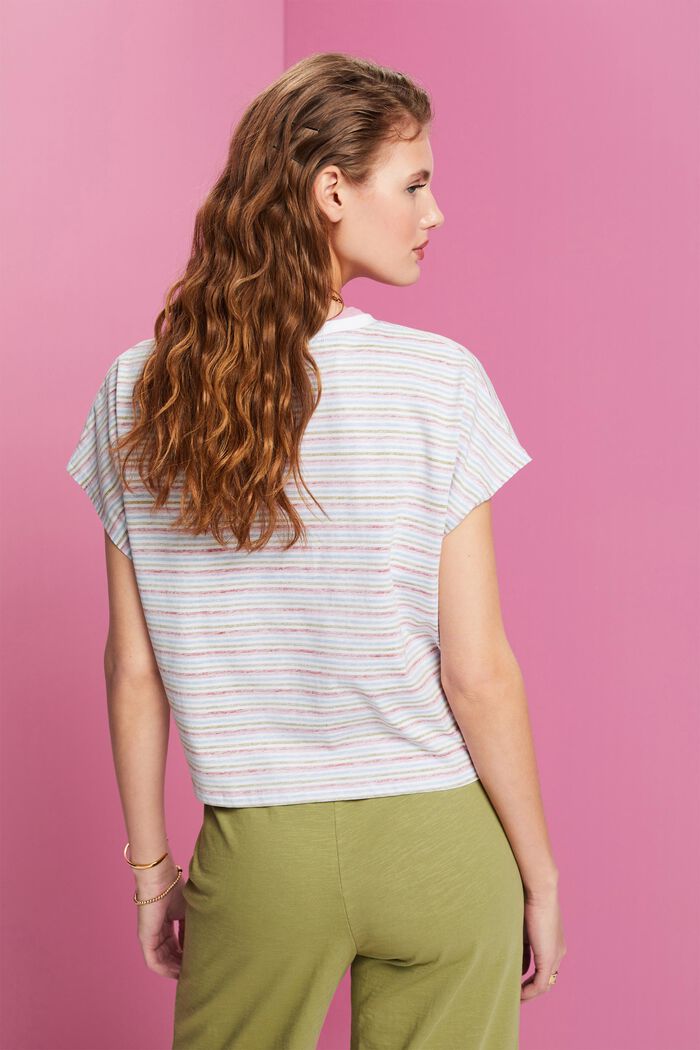 Gestreiftes, verkürztes T-Shirt