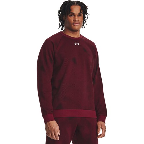 HERREN SWEATSHIRT UA RIVAL FLEECE PRINTED CREW