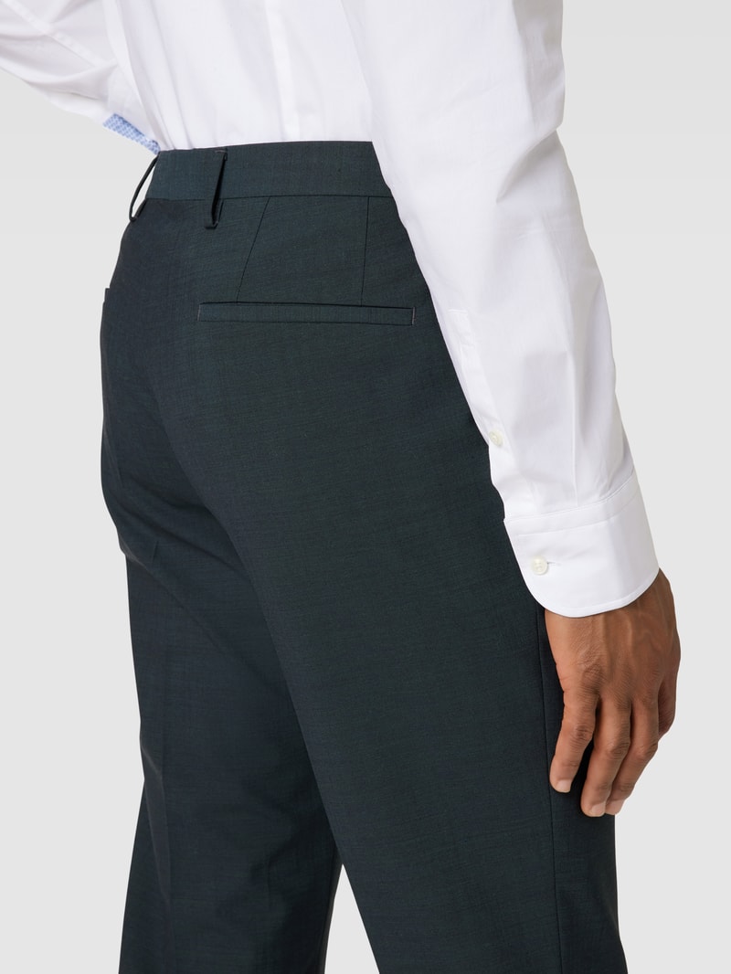 Slim Fit Anzug mit 2-Knopf-Sakko in dunkelgrün
