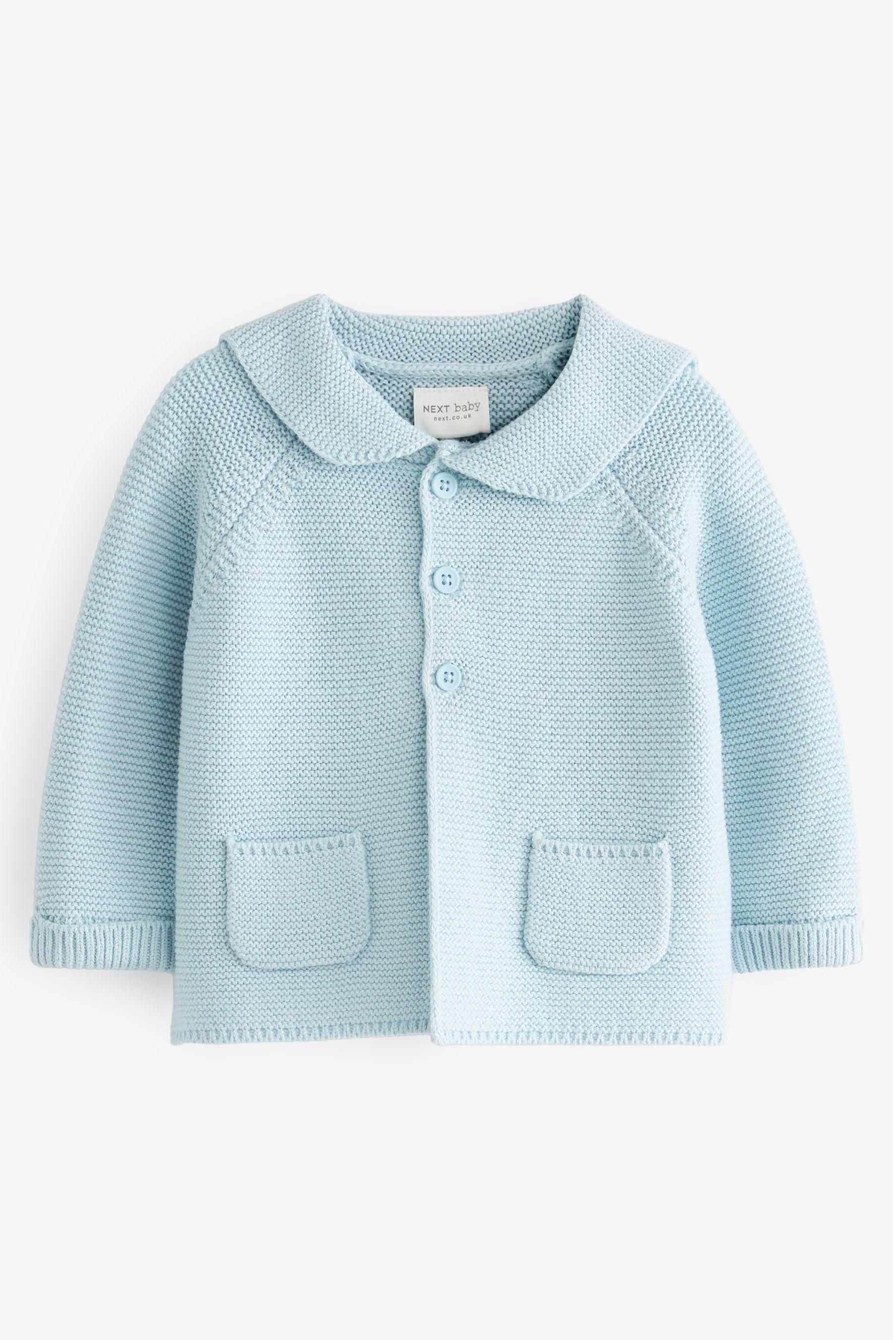 Next Strickjacke Strickjacke mit Kragen (1-tlg)