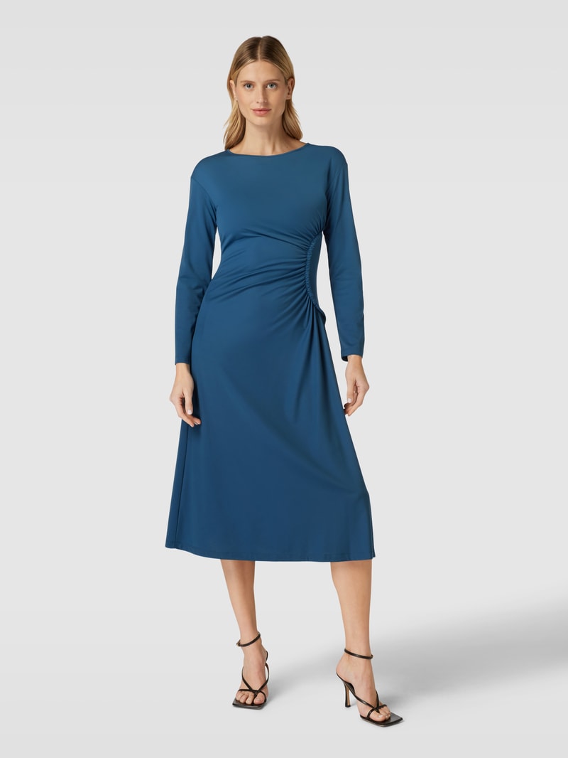 Midikleid mit Rundhalsausschnitt Modell 'ROMANIA' in petrol