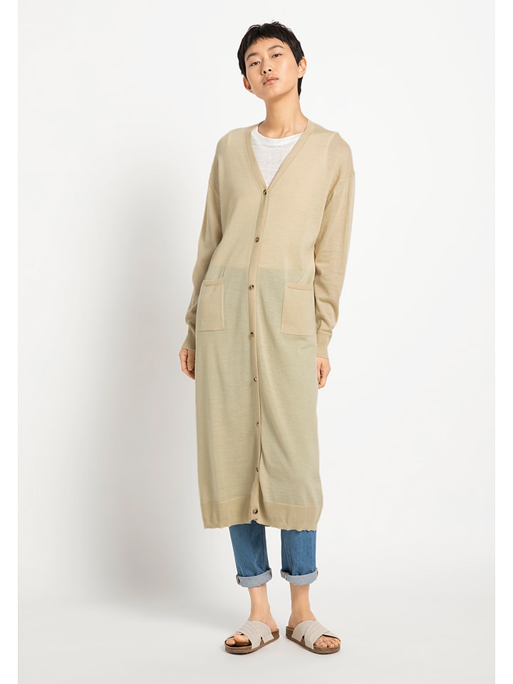 Hessnatur Wollcardigan in Gelb günstig kaufen