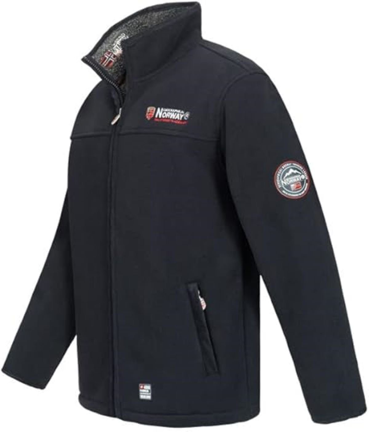 Geographical Norway Fleecejacke Herren Outdoor Jacke brusine (1-St) Mit Stehragen