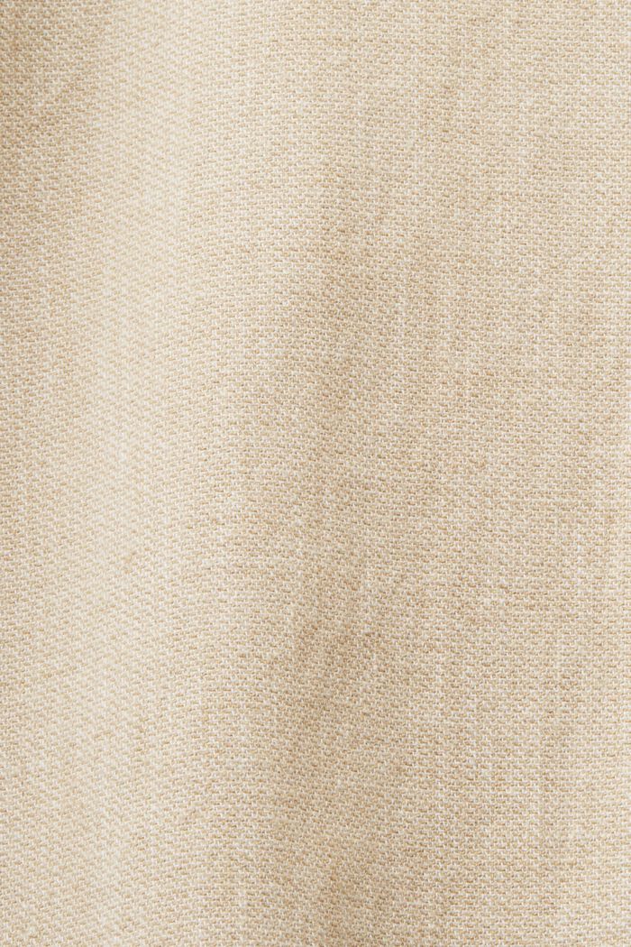 Herringbone-Hemd, Leinenmix