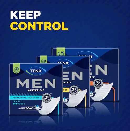 Tena Men Active Fit Level 1, улошци за инконтиненцију за мушкарце