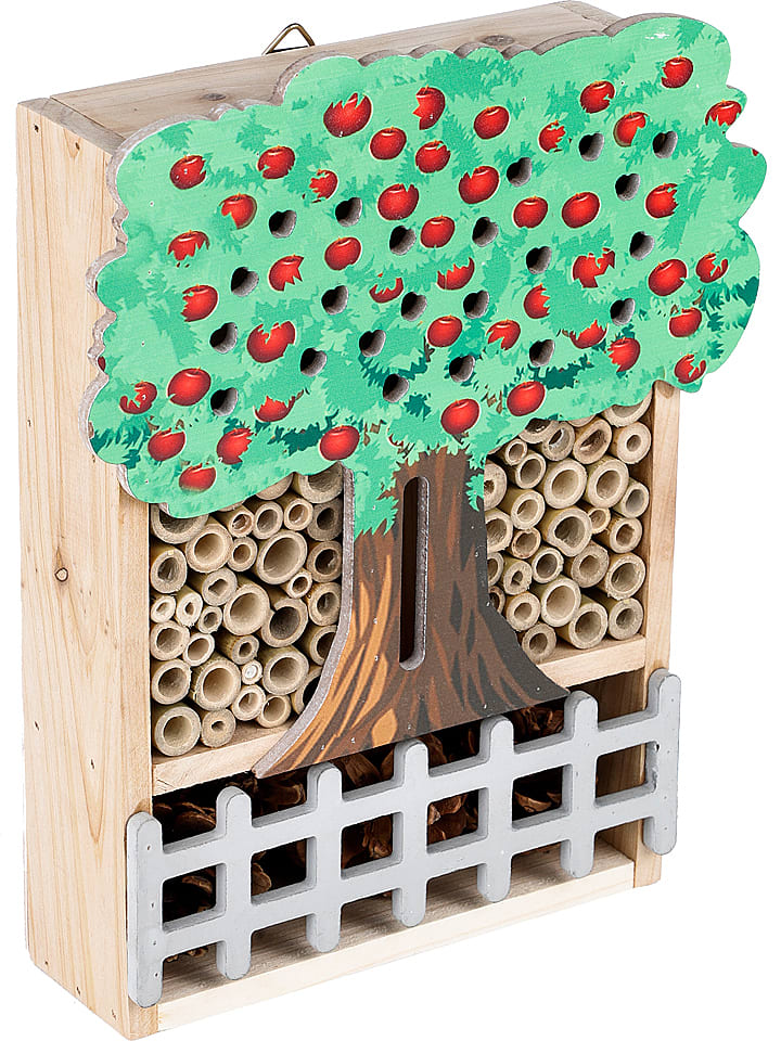 Garden Hero Insektenhotel in Grün/ Rot - (B)24 x (H)30 x (T)7 cm günstig kaufen onesize