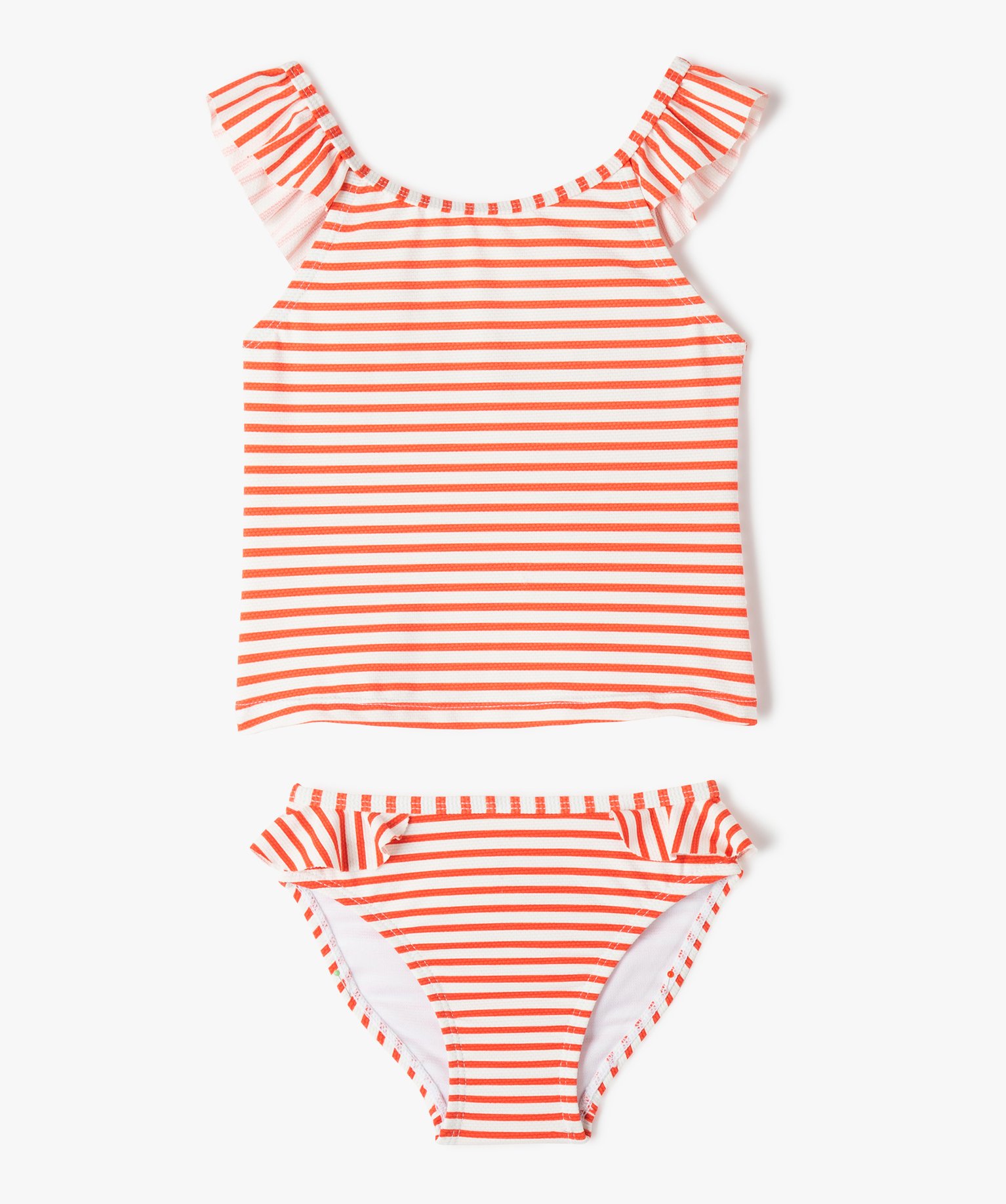 Maillot de bain bébé fille 2 pièces tankini à rayures raye | GEMO