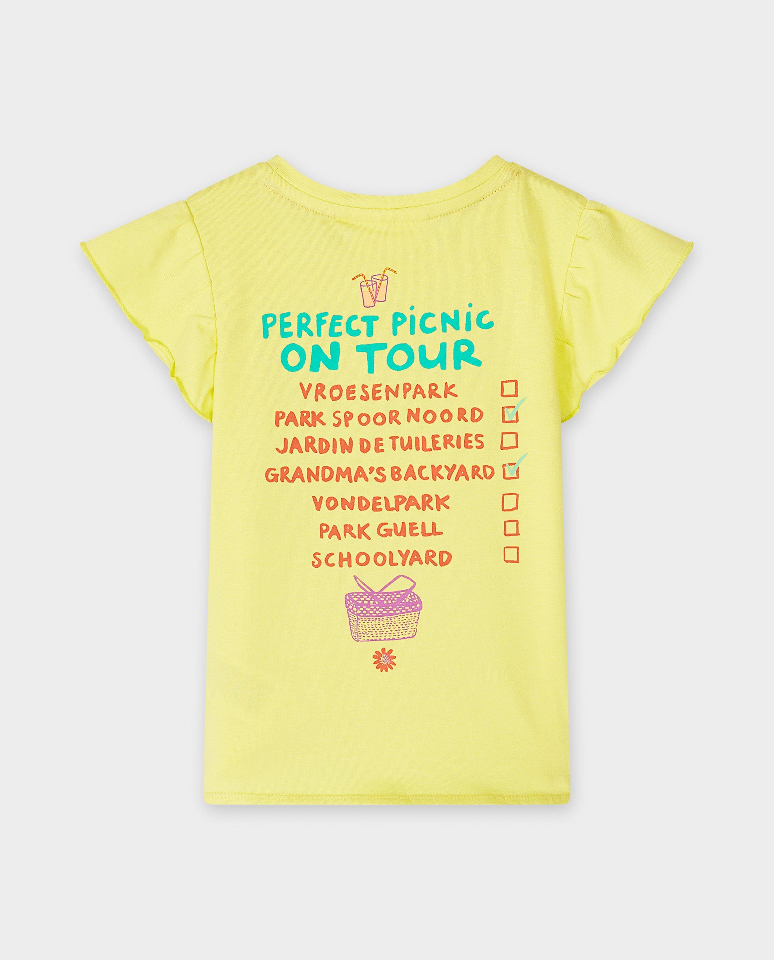 Tricou Jubilation cu imprimeu galben pe spate