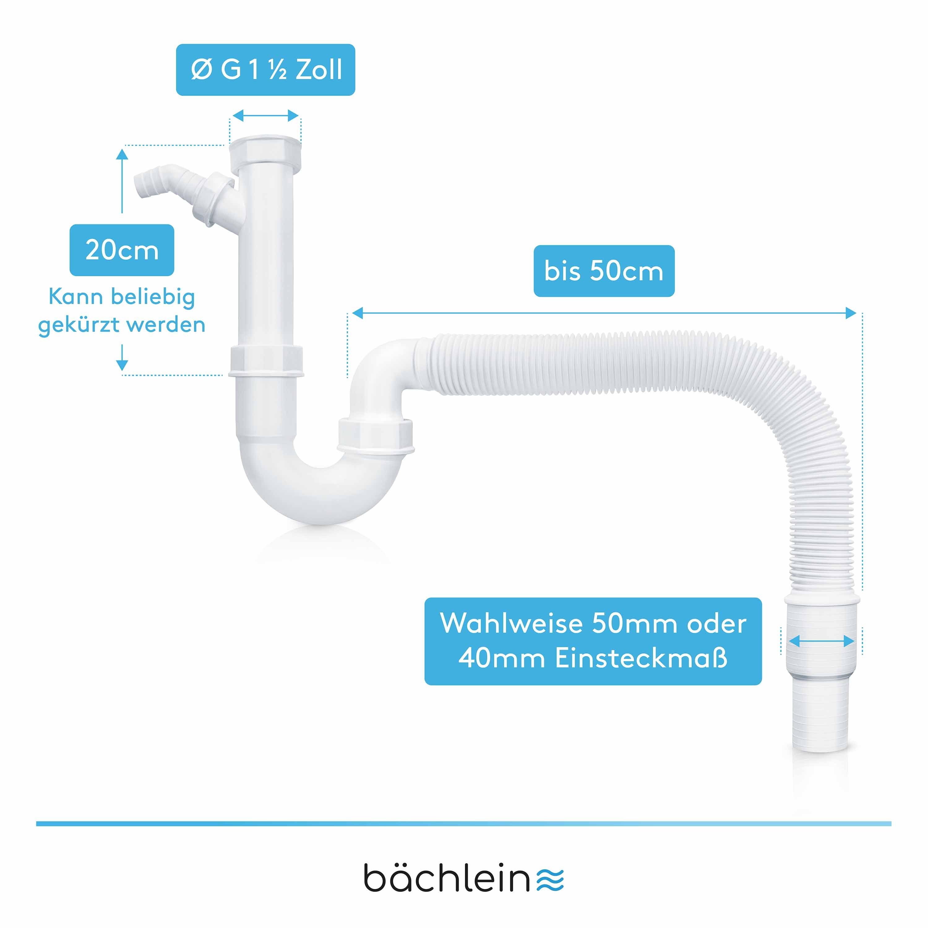 Bächlein Siphon Küchensiphon, Made in Germany