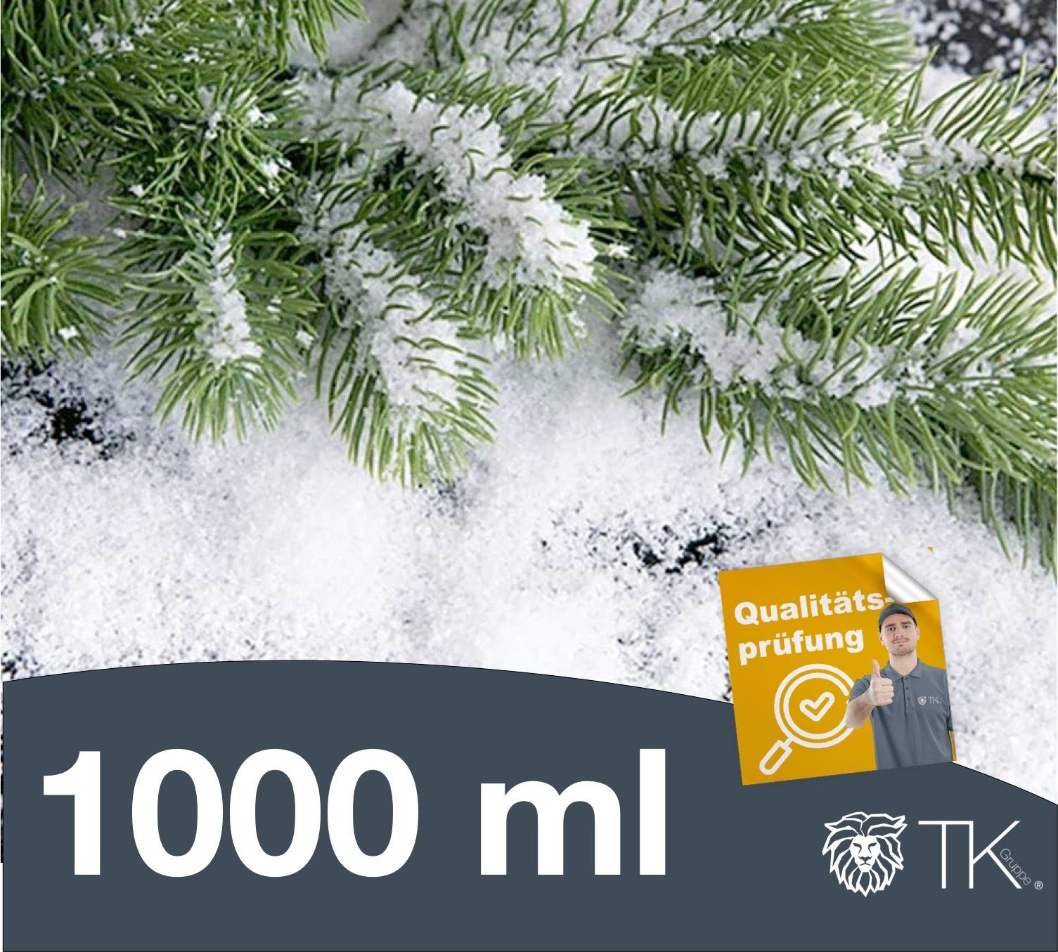 TK Gruppe Dekosteine 5x Kunstschnee Dekoschnee Streuschnee im Beutel Winterdeko Schnee, (5-St)