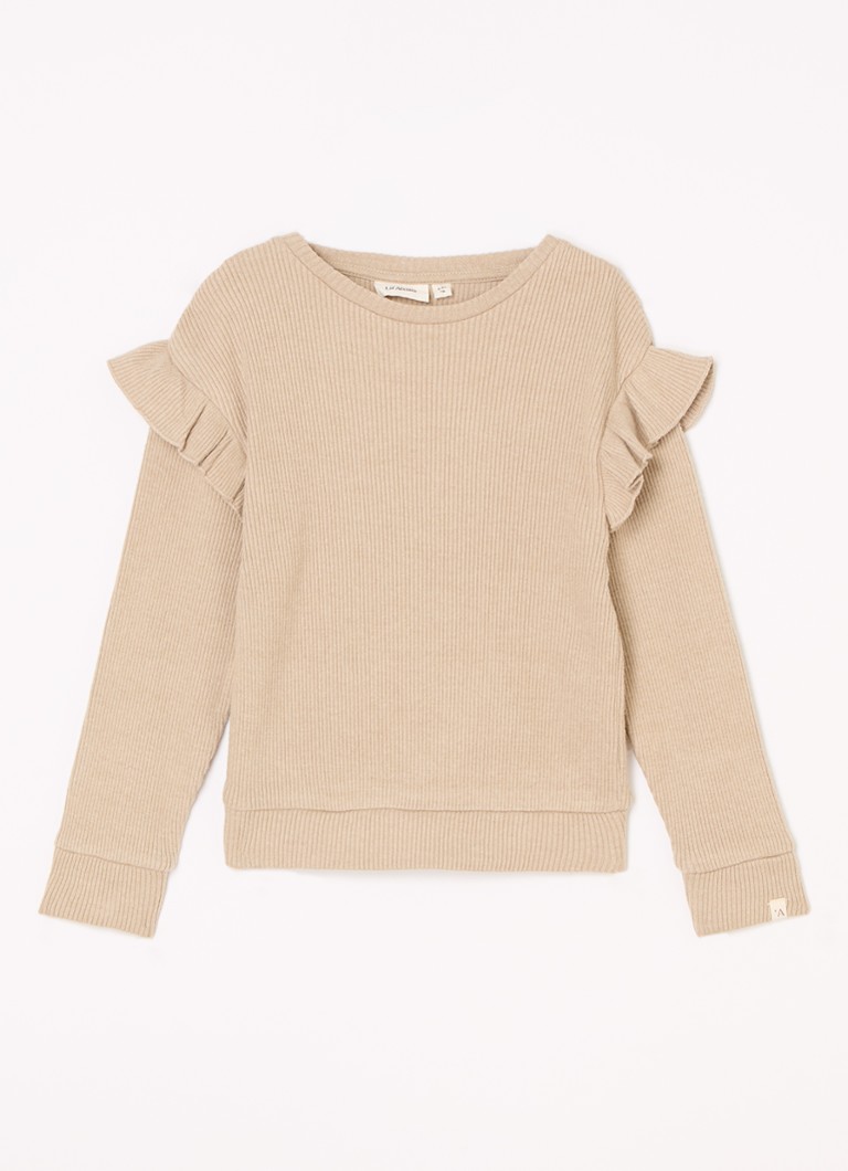 Lil' Atelier NMF Pulover cu nervuri din amestec de bumbac organic Sophia