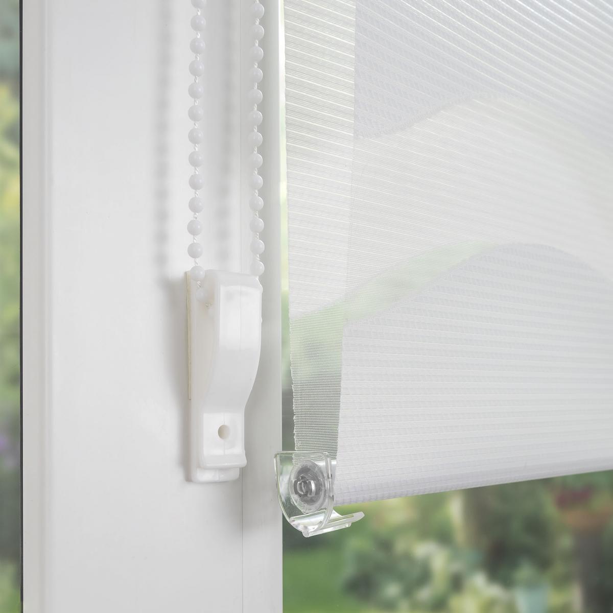 Bella Casa Klemmfix Duo-Rollo 70 x 150 cm 'wave' weiß