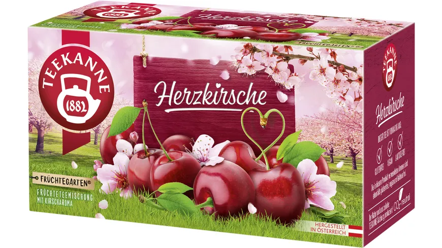 Teekanne Herzkirsche Früchteteemischung mit Kirscharoma 60 g