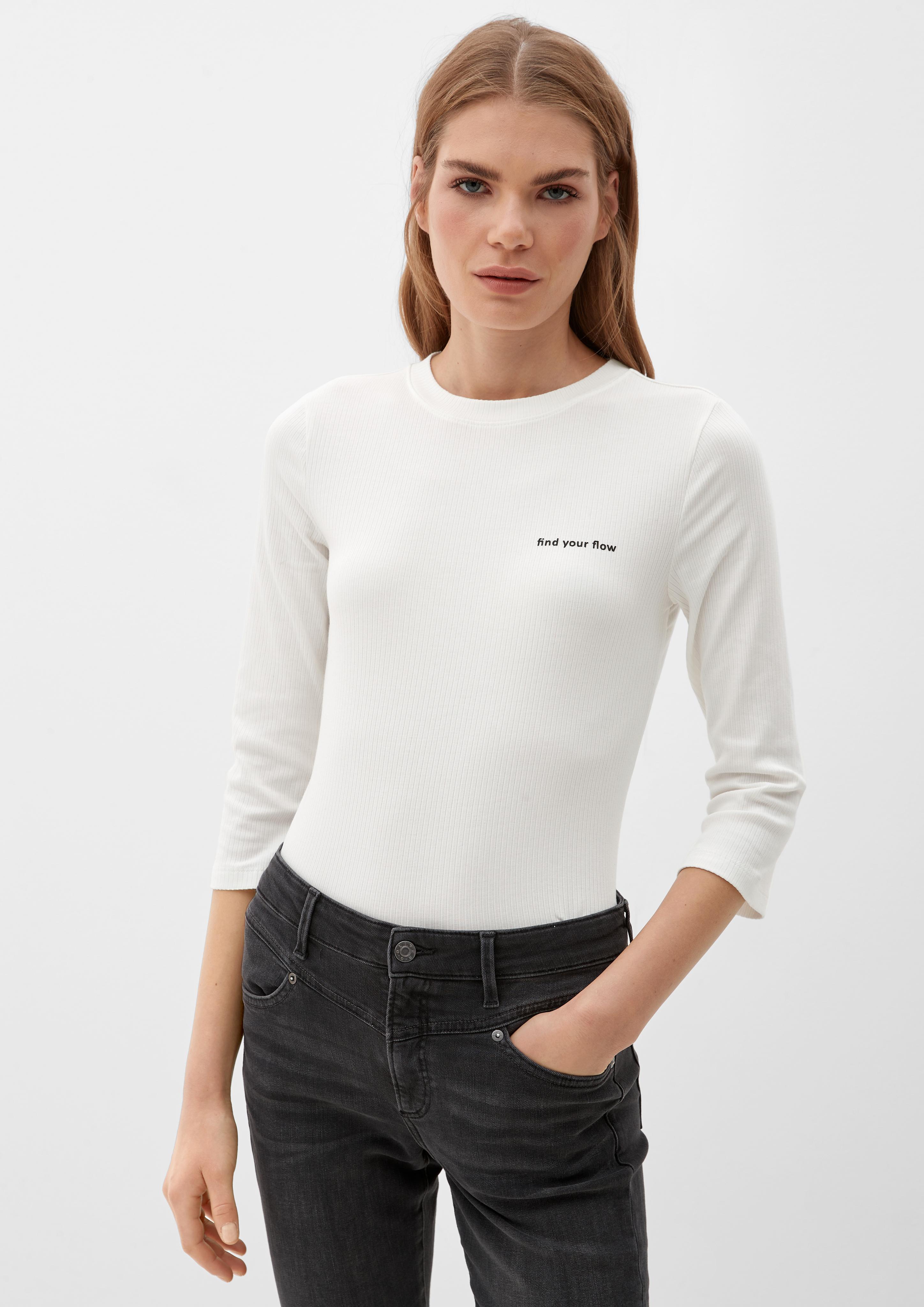 Shirt mit Rippstruktur  2122352-0210
