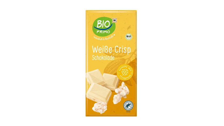 BIO PRIMP Bio Schokolade Weiße Crisp 100 g