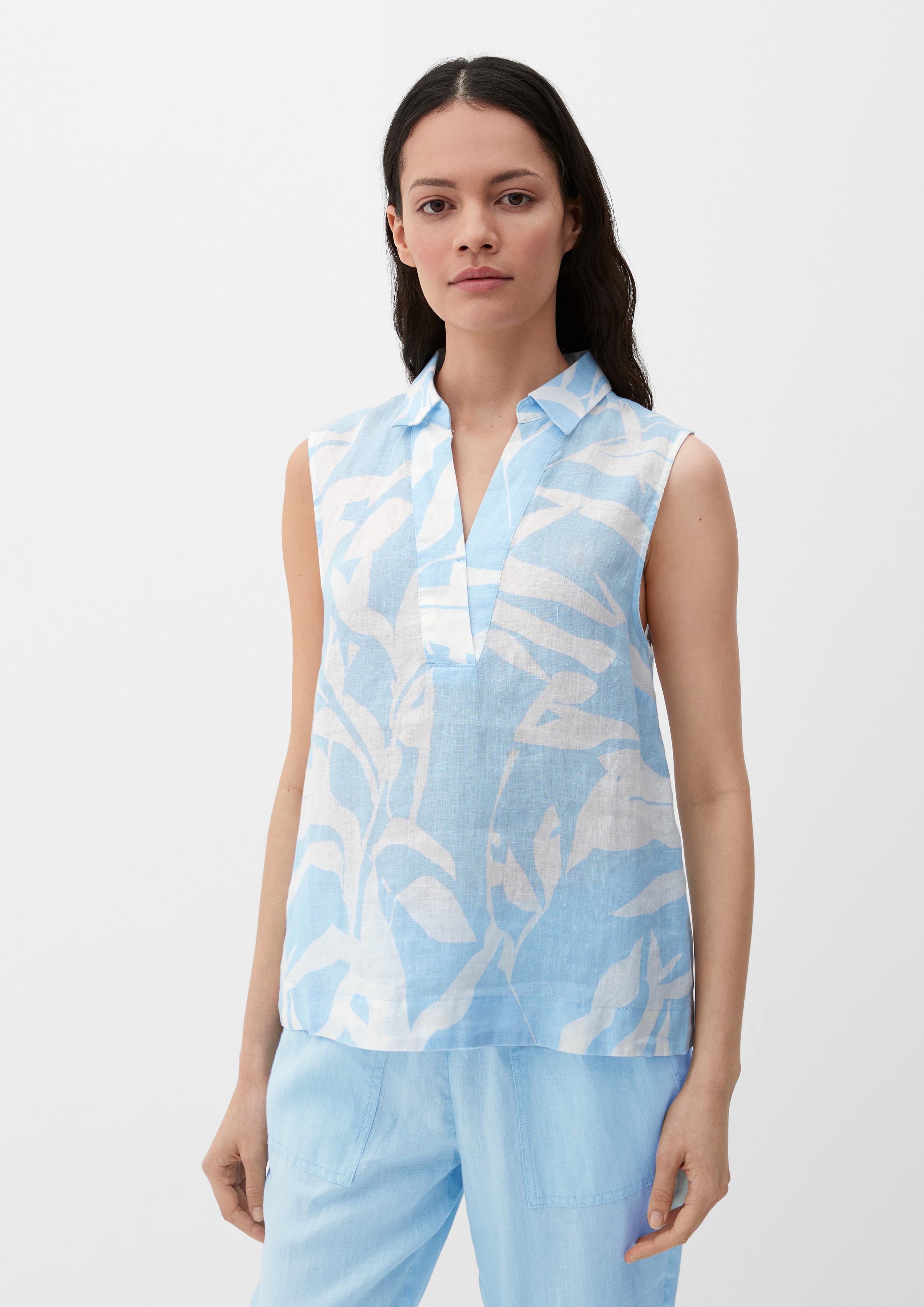 Ärmellose Leinenbluse  2131840-50A3