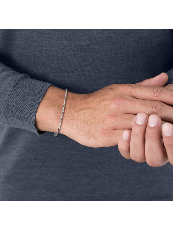 True Rebels Armband Edelstahl in silber günstig kaufen