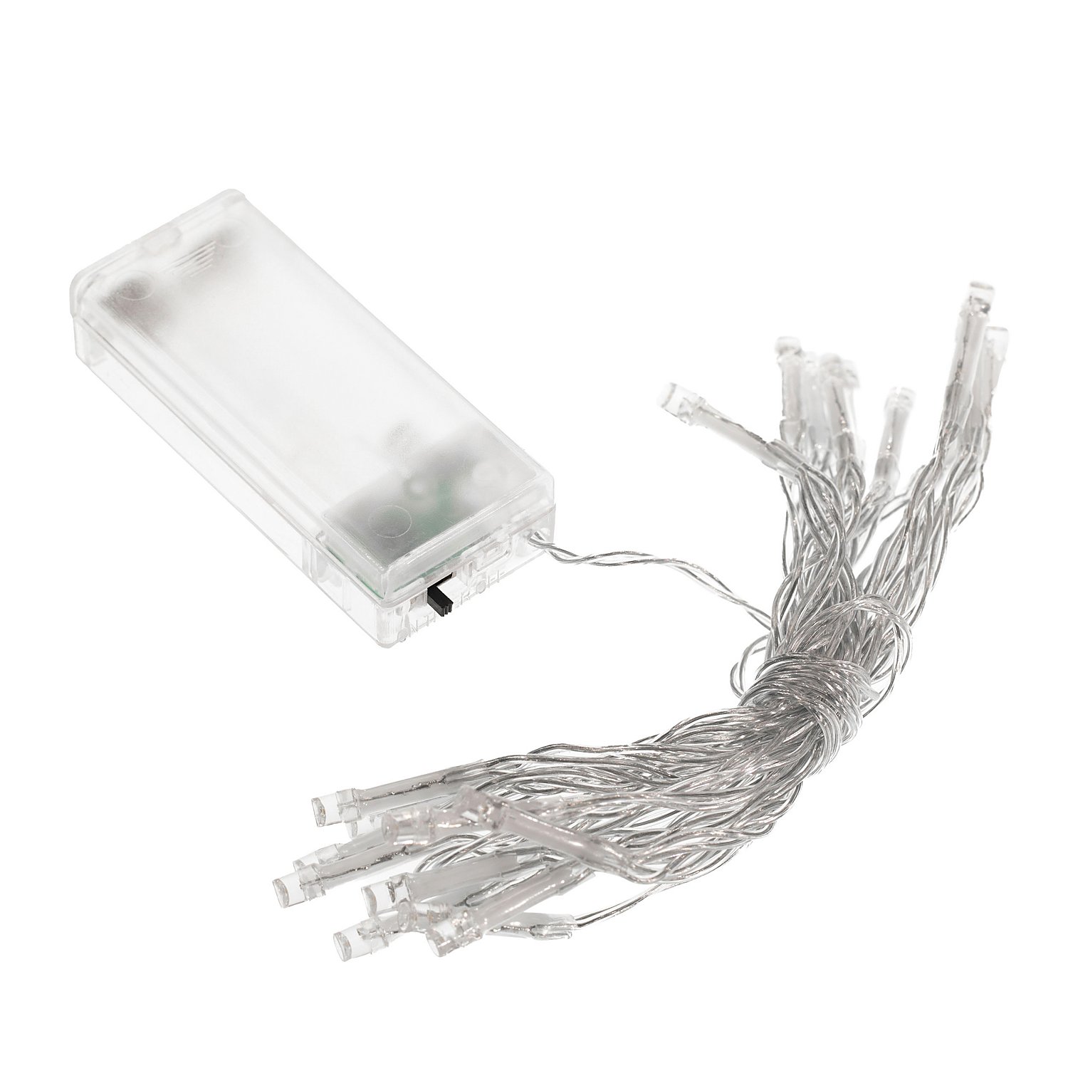 LED Lichterkette mit Batteriekasten und Timer, 20 Birnchen