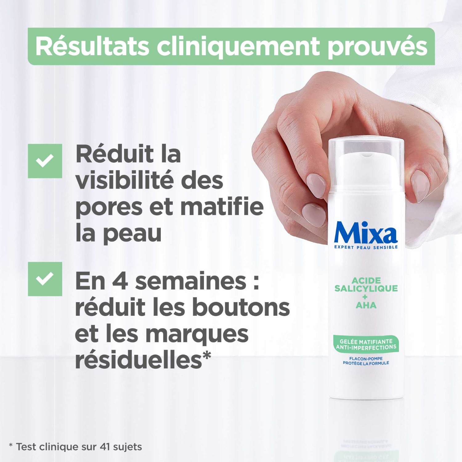 Mixa Matterende Anti-Imperfektionsgel med salicylsyre og alfahydroxysyre