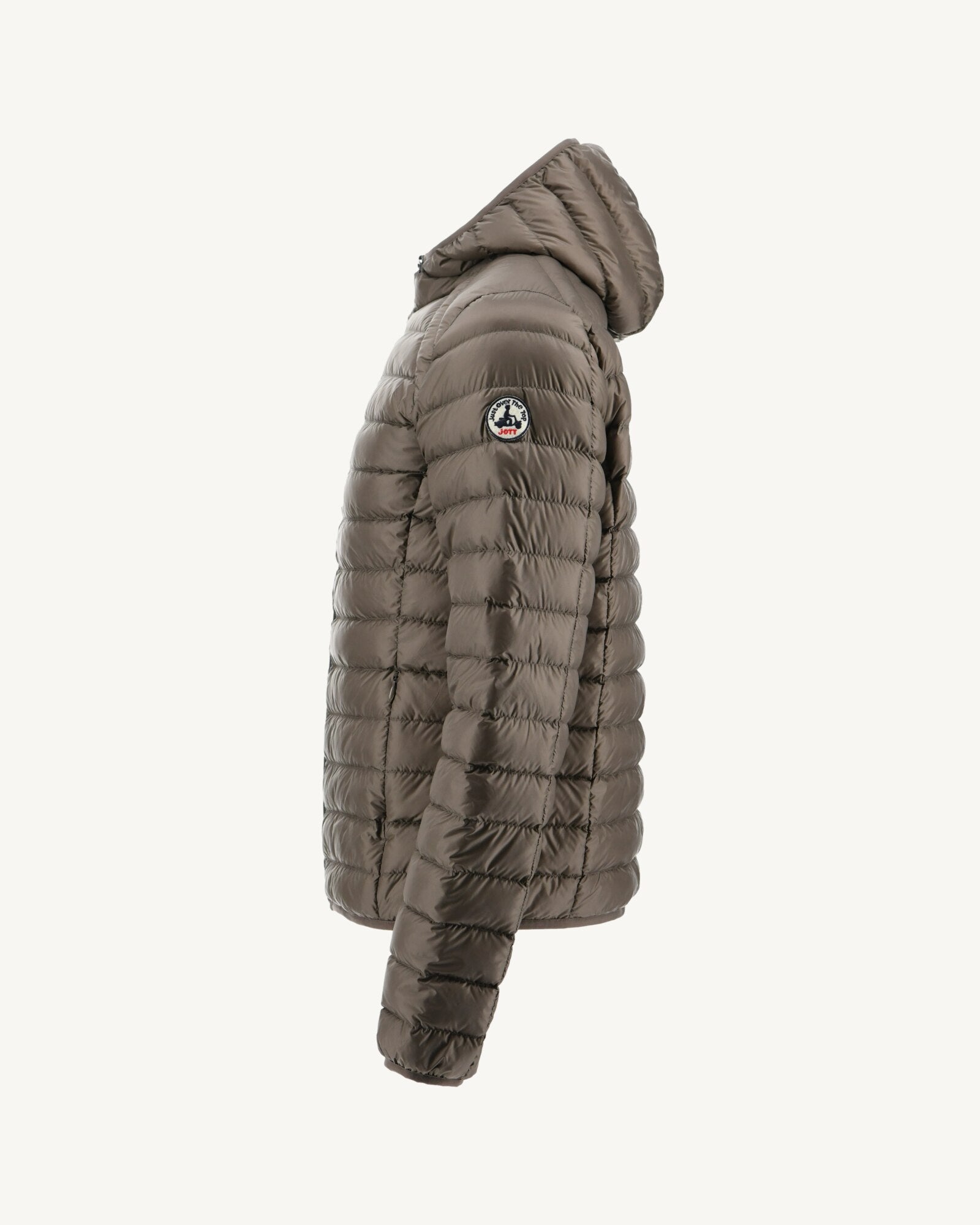 Doudoune légère à capuche Taupe Nico