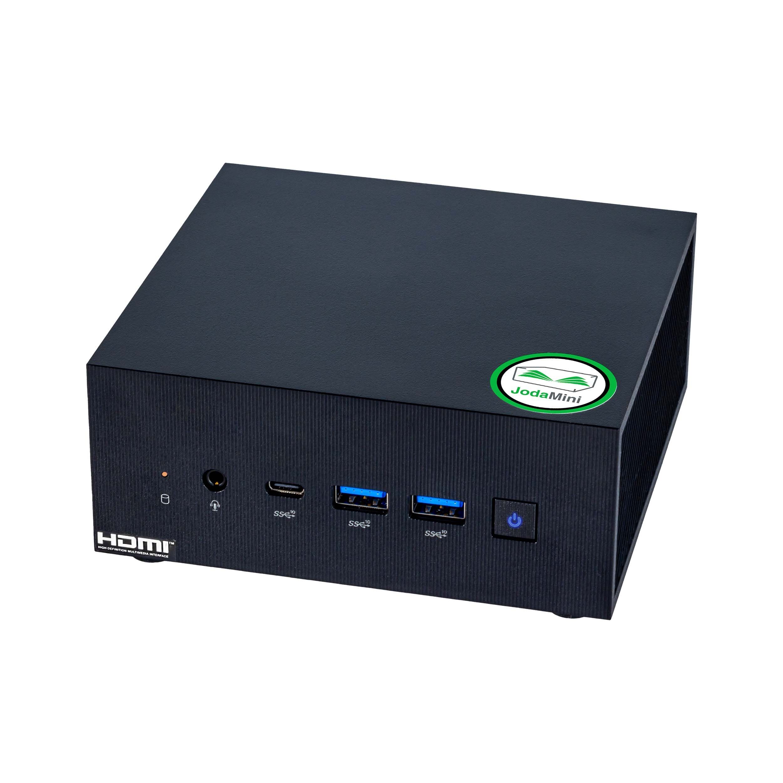 JodaMini AiS, fertig eingerichteter Mini-PC (Intel Core i7 12700H, Iris Xe Graphics G7, 16 GB RAM, 500 GB SSD)