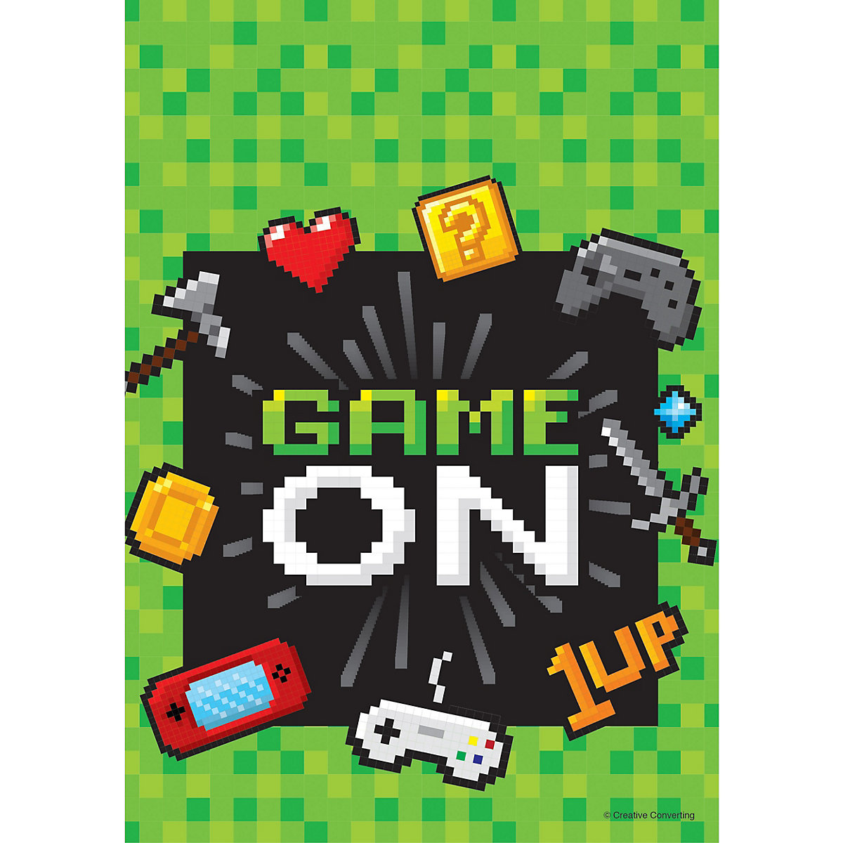 8 Partytüten Gaming Party, 22 x 16 cm