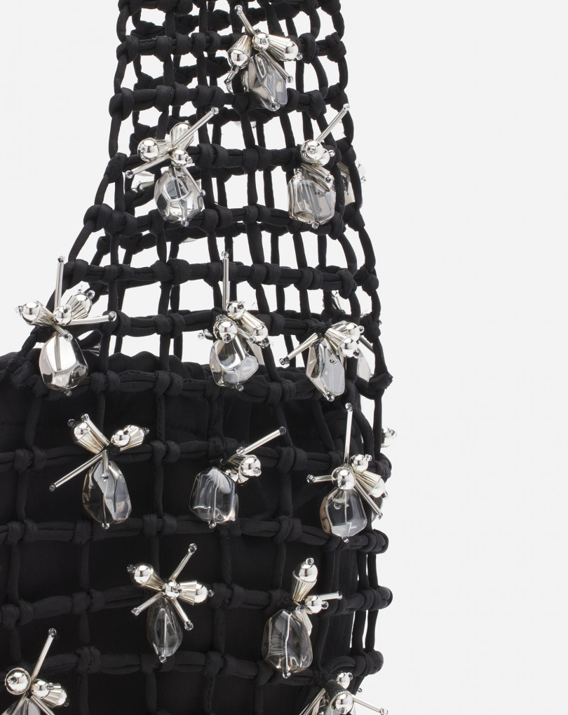 SAC MACRAMÉ BY LANVIN BRODE EN SATIN