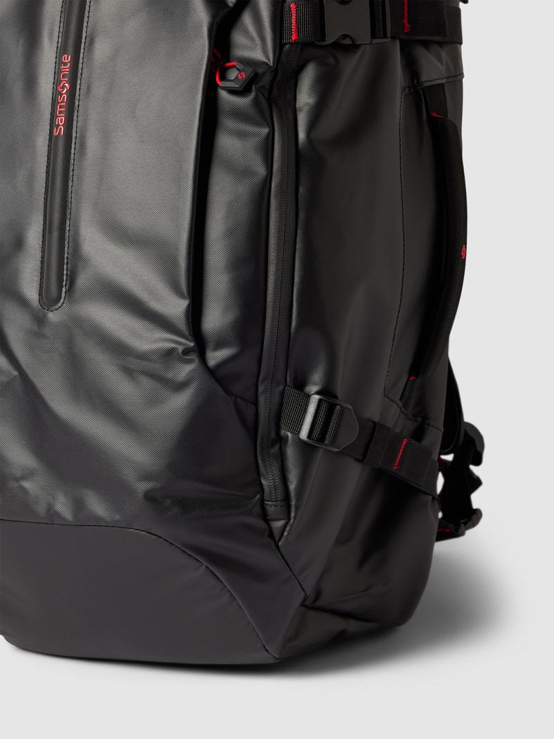 Rucksack mit Label-Detail Modell 'ECODIVER' in schwarz