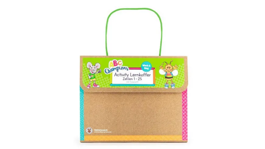 TRENDHAUS ABC Champions Activity Lernkoffer Zahlen 1-25 wisch&weg