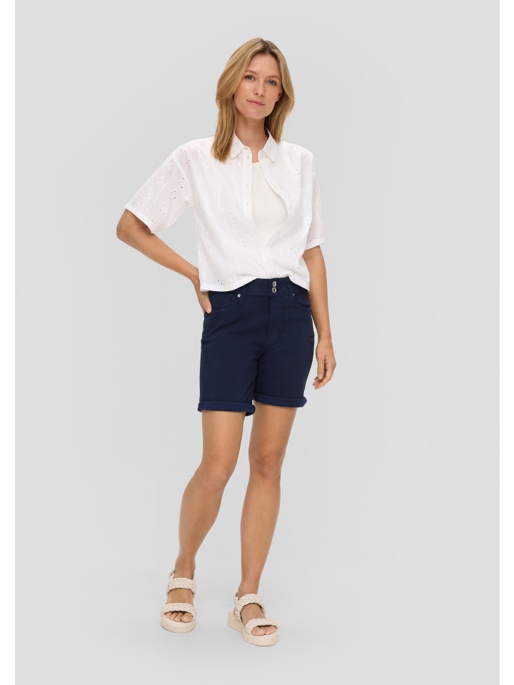 s.Oliver Jeans-Hose kurz in Blau günstig kaufen